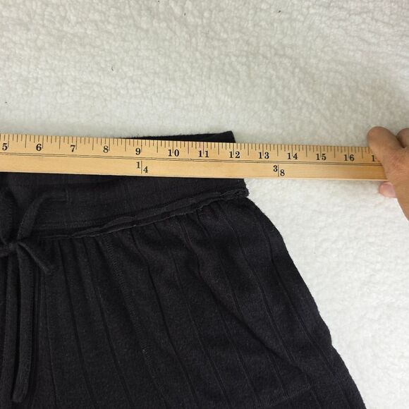 BP Cozy Wide Rib Drawstring Shorts Size XS Black - Picture 12 of 16